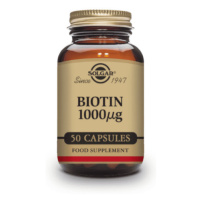 SOLGAR Biotin 1000 µg pre vlasy a pokožku 50 kapsúl