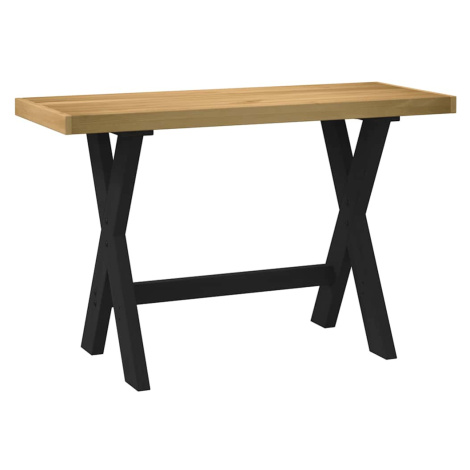 vidaXL Stôl NOAIN nohy v tvare X, 120x50x75 cm, borovicový masív