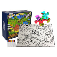 mamido  Detské puzzle dinosaury - omalovánka