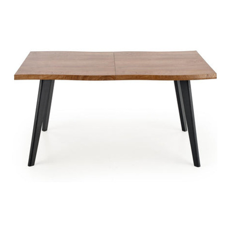 Jedálenský stôl Seline rozkladací 150-210x75x90 cm (dub, čierna)