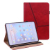 Apple iPad Mini (2021) (8,3), puzdro s priečinkom, stojan, kožený vzhľad, brúsený, červený