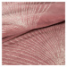 domtextilu.sk Kvalitná ružová deka vhodná ako prehoz so zlatým vzorom 150 x 200 cm 45034