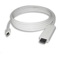 PREMIUMCORD Kábel mini DisplayPort 1.2 na HDMI 2.0, pre rozlíšenie 4Kx2K@60Hz, 3m