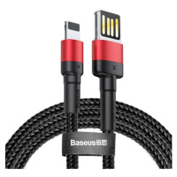 Baseus Cafule Lightning Double Sided USB kábel (2.4A) červený/čierny