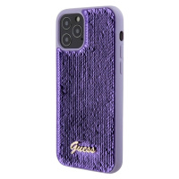 Guess Sequin Script Logo Apple iPhone 12/12 Pro GUHCP12MPSFDGSU Purple