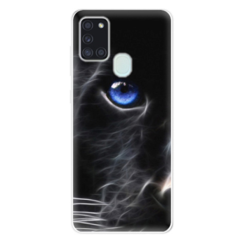 Odolné silikónové puzdro iSaprio - Black Puma - Samsung Galaxy A21s