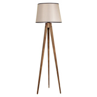 Stojacia lampa Lambader 160 cm hnedá/béžová