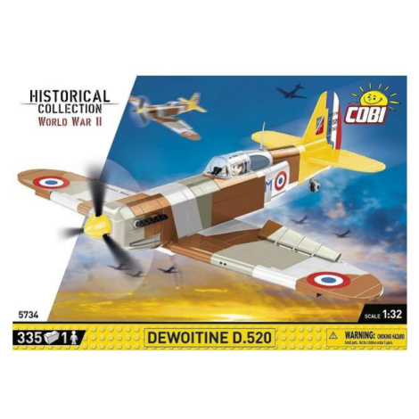 Cobi II WW Dewoitine D.520, 1:32, 335 k, 1 f