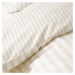 Béžové/krémovobiele flanelové obliečky na jednolôžko 135x200 cm – Catherine Lansfield