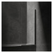 OMNIRES - KINGSTON Jednokrídlová vaňová zástena, 70 cm čierna mat / transparent /BLMTR/ XHE85BLT