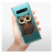 Odolné silikónové puzdro iSaprio - Owl And Coffee - Samsung Galaxy S10