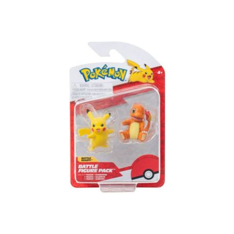 Pokémon akčné figúrky - 2 balenie (Charmander&Pikachu, Squirtle& Pikachu, Bulbusaur&Pikachu)