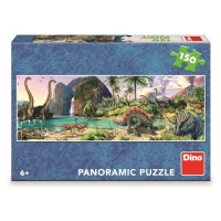 Dino DINOSAURI U JEZERA 150 panoramic Puzzle