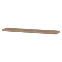 AUTRONIC P-002 SON1 Polička nástenná 120 cm, MDF, 3D dekor dub sonoma, baleno v ochranej fólii