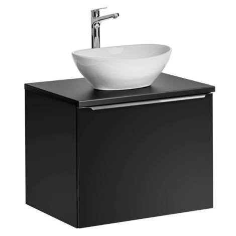 Závěsná skříňka SantaFe I s deskou a umyvadlem 60 cm černá Comad