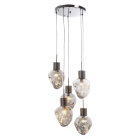 Dough Cinque visiaca lampa sivá