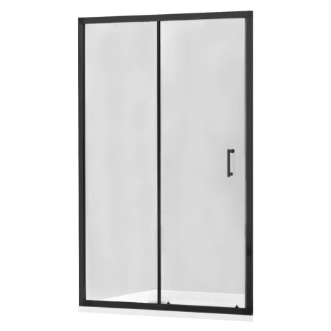 MEXEN - Apia posuvné sprchové dvere 140, transparent, čierna 845-140-000-70-00