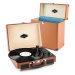 Auna Peggy Sue Record Collector, hnedá, gramofónová sada, retro gramofón + kufor na platne