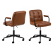 Kancelárská židľa Cosmo brandy brown