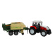 mamido Traktor s prívesom a červený