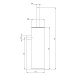 Deante Round, toaletná WC kefa na stenu, zlatá matná, DEA-ADR_R721