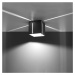 Sivé stropné svietidlo s kovovým tienidlom 10x10 cm Pax – Nice Lamps
