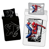 Bavlnené detské obliečky na jednolôžko so svietiacim efektom 140x200 cm Spiderman – Jerry Fabric