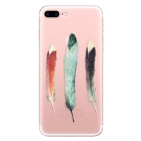 Odolné silikónové puzdro iSaprio - Three Feathers - iPhone 7 Plus