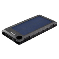 Sandberg Outdoor Solar Powerbank 10000 mAh, solárna nabíjačka, čierna