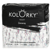 KOLORKY NIGHT Nočné jednorazové EKO plienky M (5-8 kg) 21 kusov