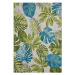 Kusový koberec Flair 105617 Tropical Leaves Turqouise Green – na ven i na doma - 240x340 cm Hans