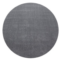 Kusový koberec Ata 7000 lightgrey kruh Rozmery koberca: 200x200 kruh