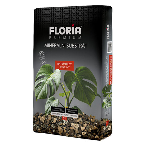 AGRO FLORIA PREMIUM Minerálny substrát na izbové rastliny 5 l