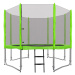 mamido Trampolína s ochrannou sieťou a rebríkom 305 cm zelená