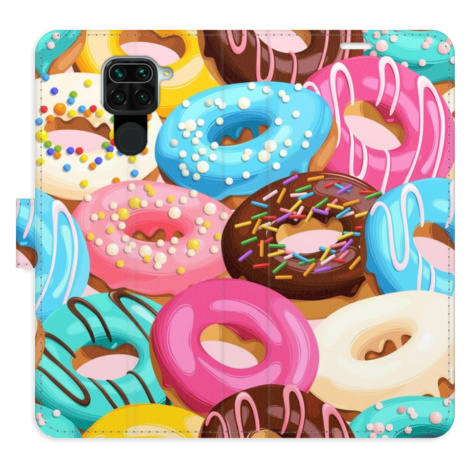 Flipové puzdro iSaprio - Donuts Pattern 02 - Xiaomi Redmi Note 9
