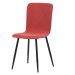 AUTRONIC DCL-964 RED2 Židle jídelní, červená látka, černý kov