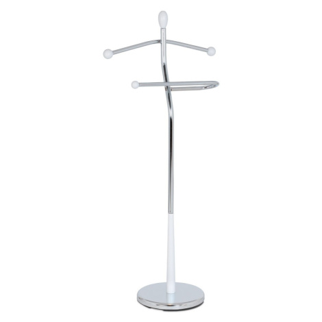 Autronic NEMÝ SLUHA - vešiak z masívu kaučukovníka a kovu - 118 cm - biely