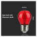 Žiarovka LED Filament E27 2W, Červená 60lm, G45 VT-2132 (V-TAC)