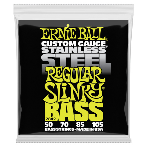 Ernie Ball 2842 Regular Slinky Stainless Steel Electric Bass 50-105