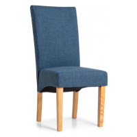 Jedálenská stolička Valentino, modrá tkanina%