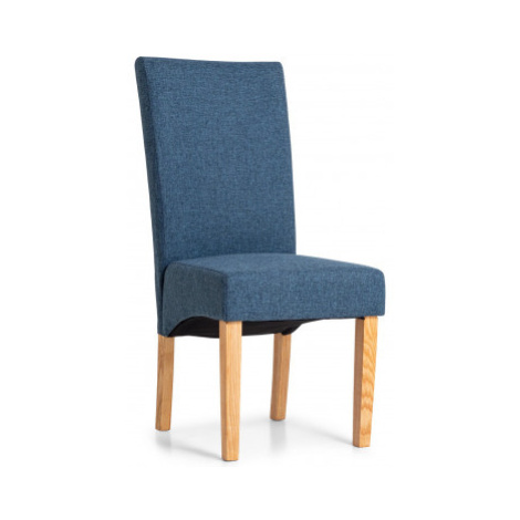 Jedálenská stolička Valentino, modrá tkanina% Asko