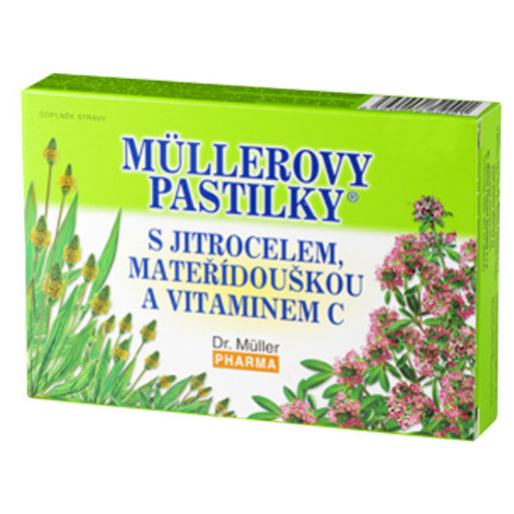 MÜLLEROVE PASTILKY so skorocelom, materinou dúškou a vitamínom C 24 kusov