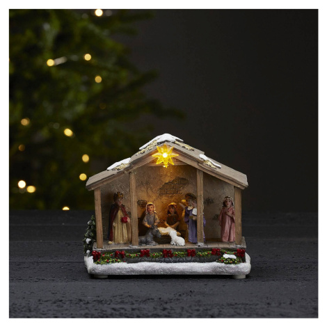 LED dekoratívne svetlo Nativity, na batérie, 19 cm