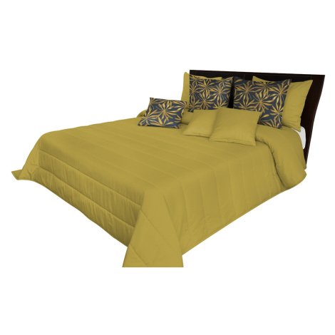 domtextilu.sk Kvalitný prehoz na posteľ v horčicovej farbe Šírka: 200 cm | Dĺžka: 210 cm 44115-2