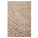 Jutový okrúhly koberec v prírodnej farbe ø 180 cm Capri – Flair Rugs