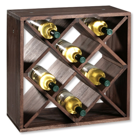 Borovicový stojan na víno II - 50 x 50 x 25 cm Kesper