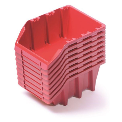 Prosperplast Plastové boxy 160x98x70mm Red 8ks