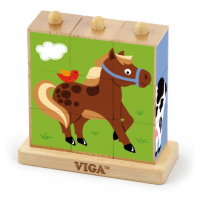 Puzzle kocky Viga 50833 farma