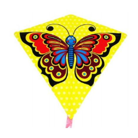 Šarkan- lietajúci motýľ, plast, 68 x 73 cm v sáčku Teddies