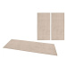 Kobercová sada Pure 102662 Taupe/Creme - 3 díly: 70x140 (2x), 70x240 (1x) cm Hanse Home Collecti